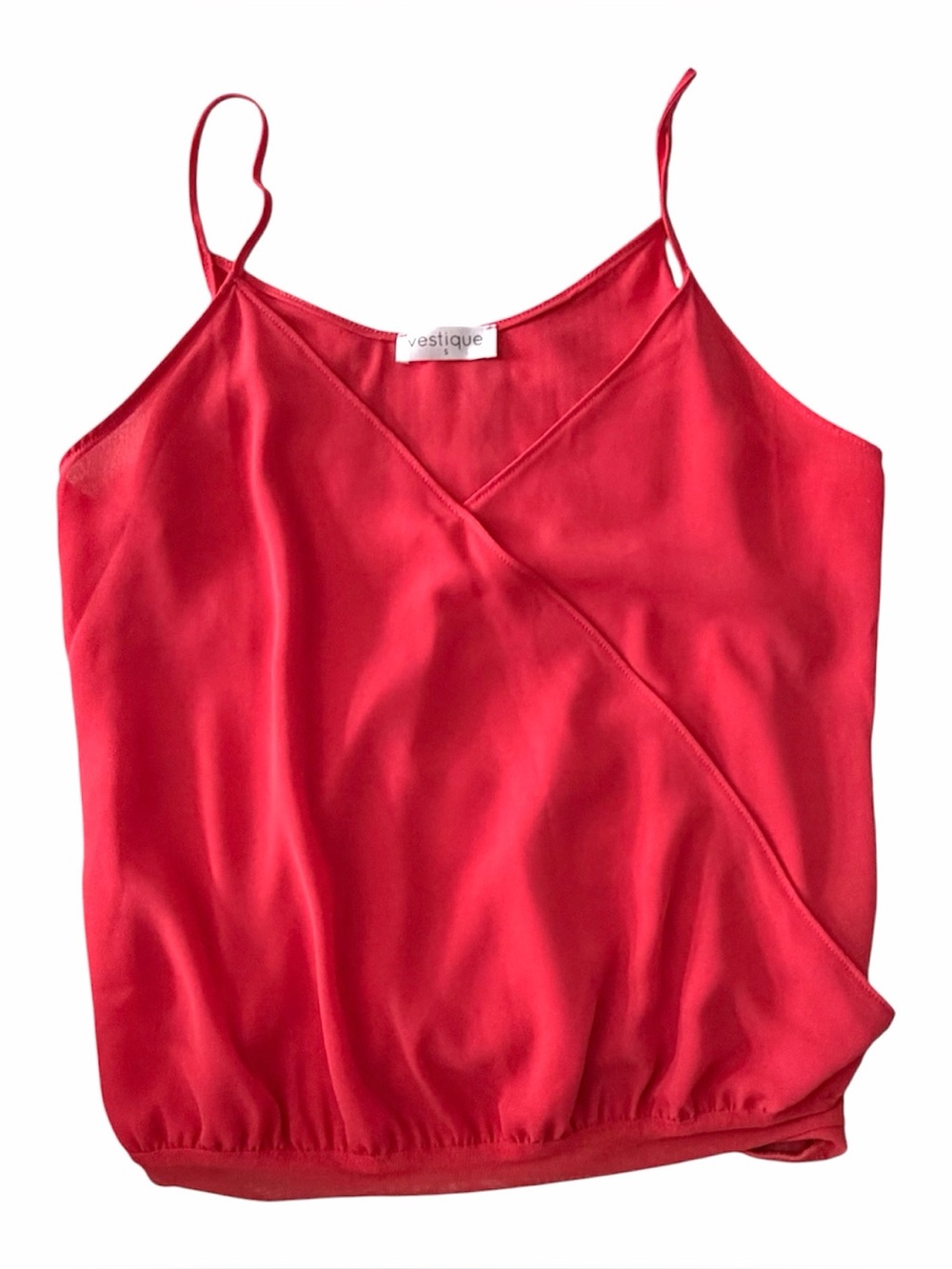 vestique Pink Draped V-Neck Bodysuit